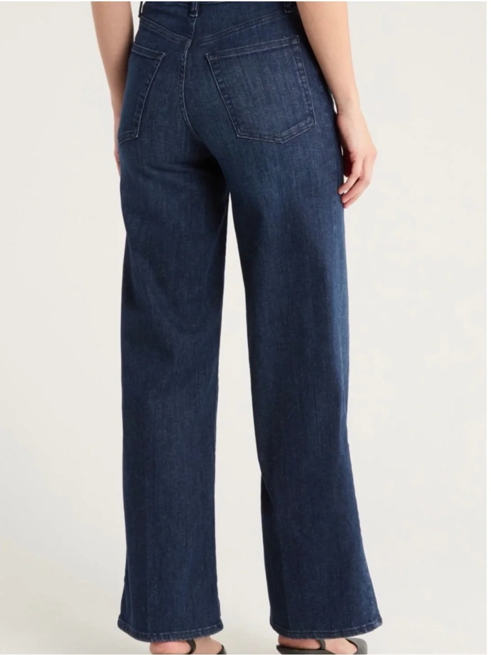FRAME Le Slim Plazzo Denim Jeans High Rise Full Length Color Guilty Size 28 - Picture 3 of 8